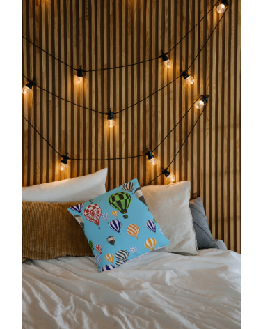 Parure de lit percale de coton motif -Montgolfière-220X240